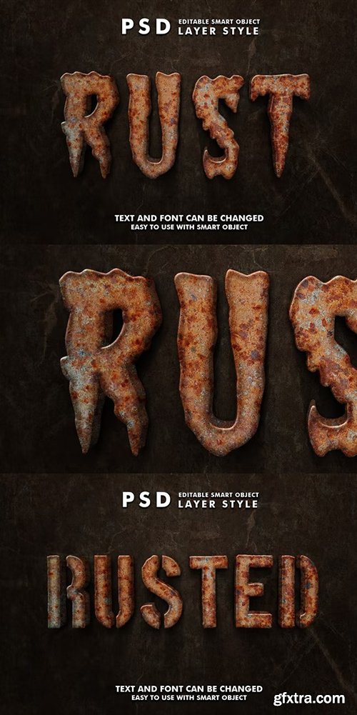 GraphicRiver - Rust 3D Realistic PSD Text Effect 39186690