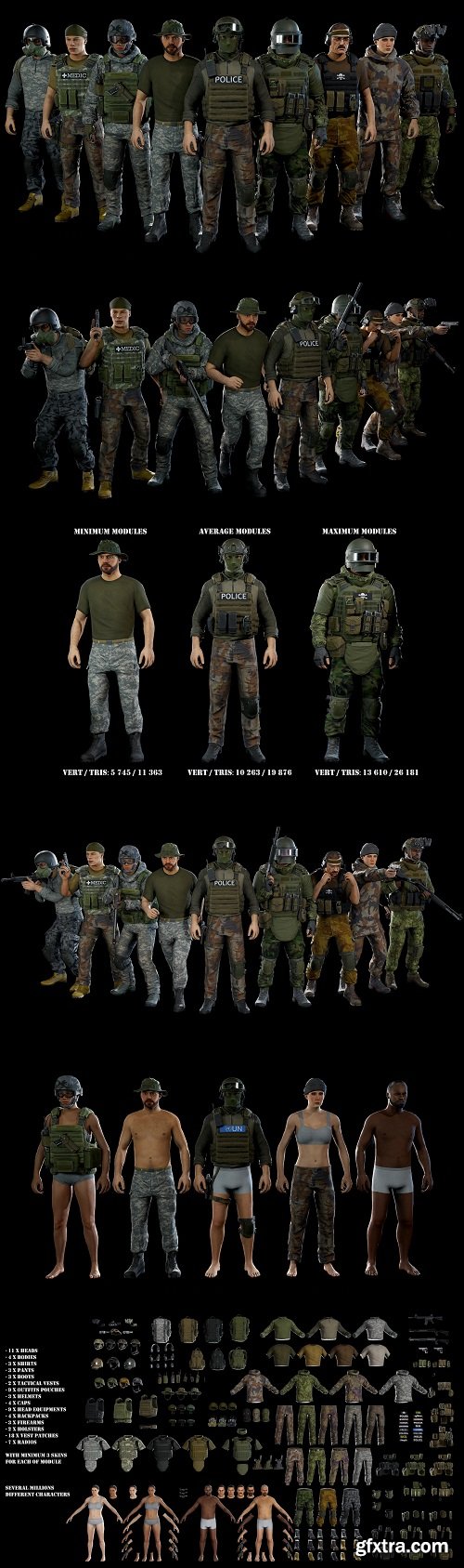 Unreal Engine - Modular military character 2