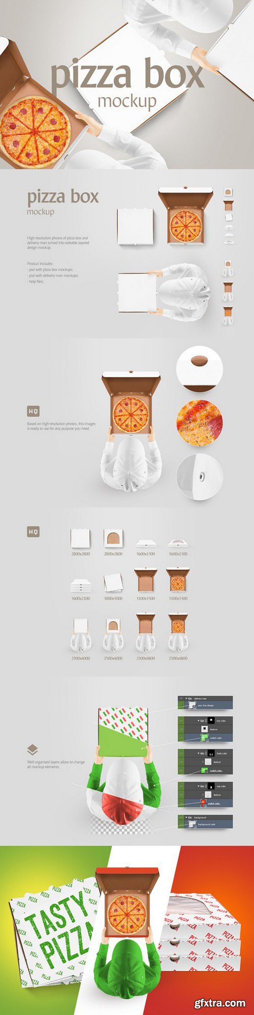 pizza box mockup