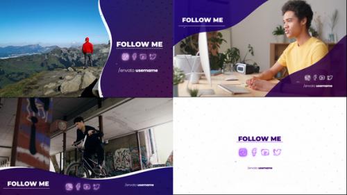 Videohive - Multiple Social Outro - Follow Pack - 39157767