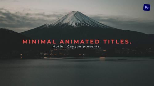 Videohive - Minimal Animated Titles - 39238011