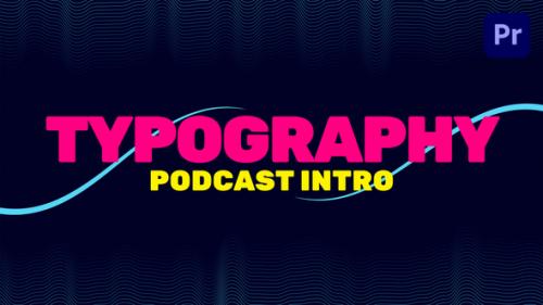Videohive - Podcast Typography Intro | Premiere Pro - 39364903