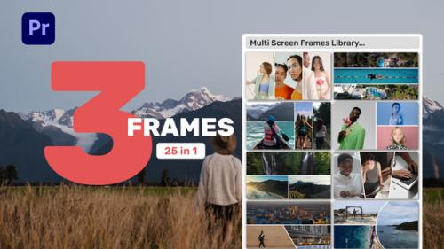 Videohive - Multi Screen Frames Library - 3 Frames for Premiere Pro - 39370770