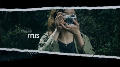 Videohive - Torn Paper Titles - 39383367