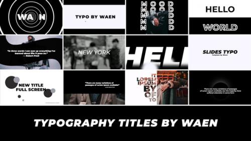 Videohive - Typography Titles | FCPX - 38925561