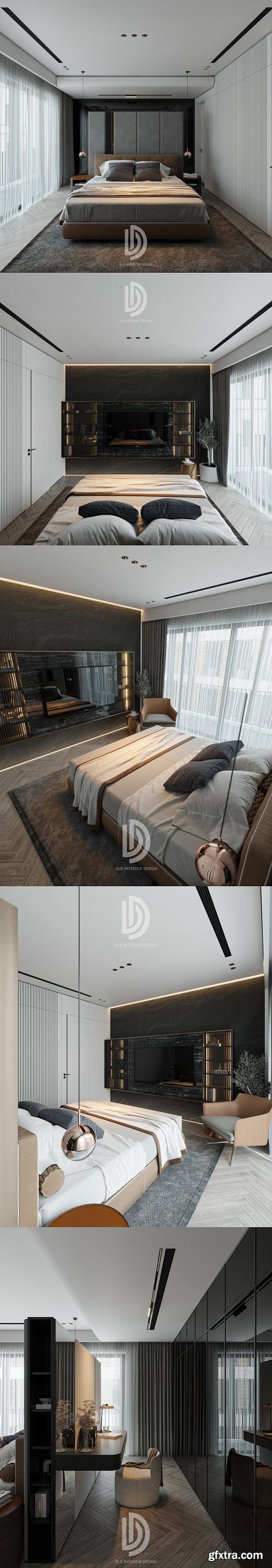 Master Bedroom Interior by Pham Dung