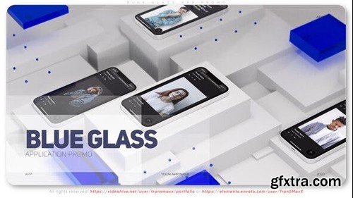 Videohive Blue Glass App Promo 39374512