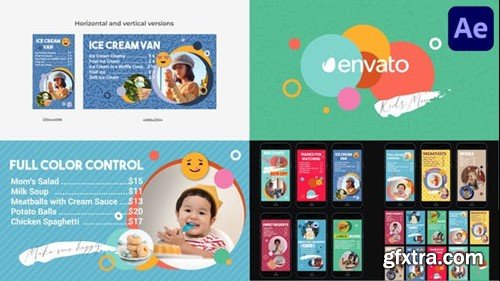 Videohive Kids Cafe Menu for After Effects 39388904