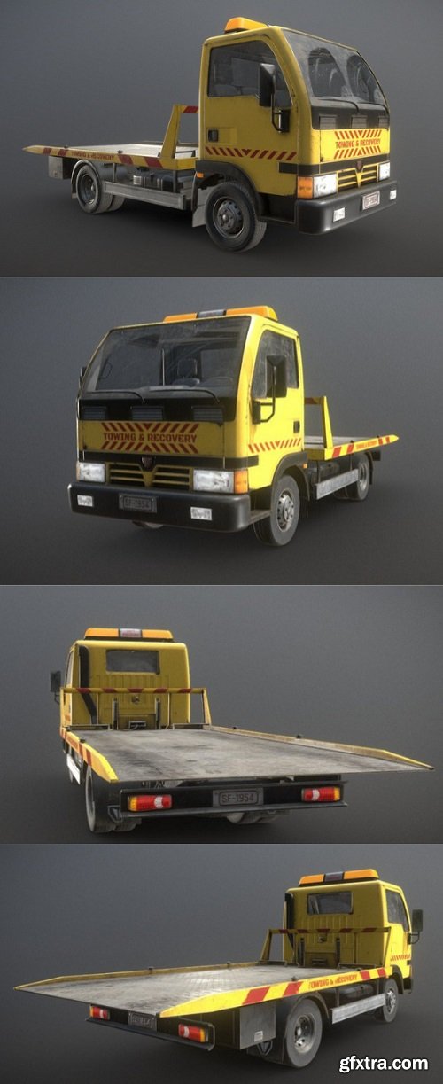 Light Truck Tow 3D Model