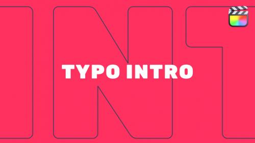 Videohive - New Typo Intro | Final Cut Pro X - 39168661