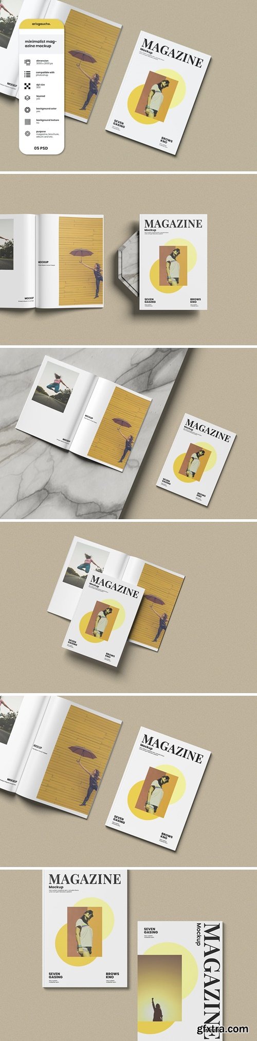 Minimalist Magazine Mockup 2XW2V4T