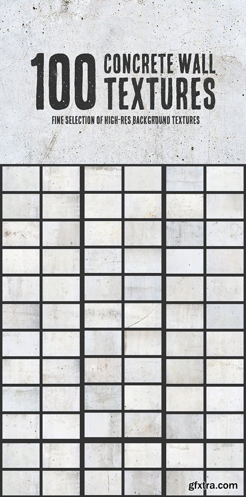 100 Concrete Wall Textures Bundle