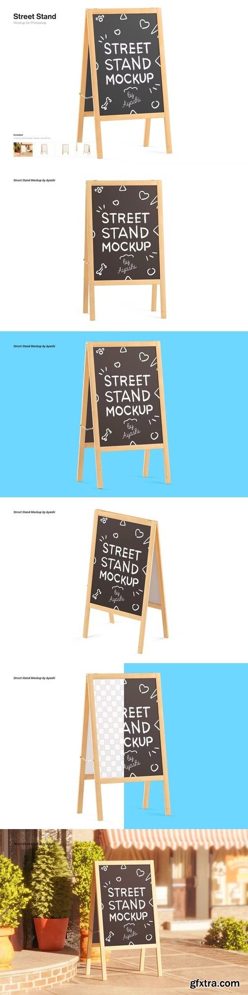 Advertising Street Stand Mockup