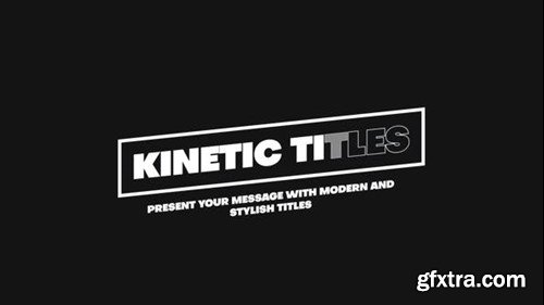 Videohive Kinetic Titles 39412807