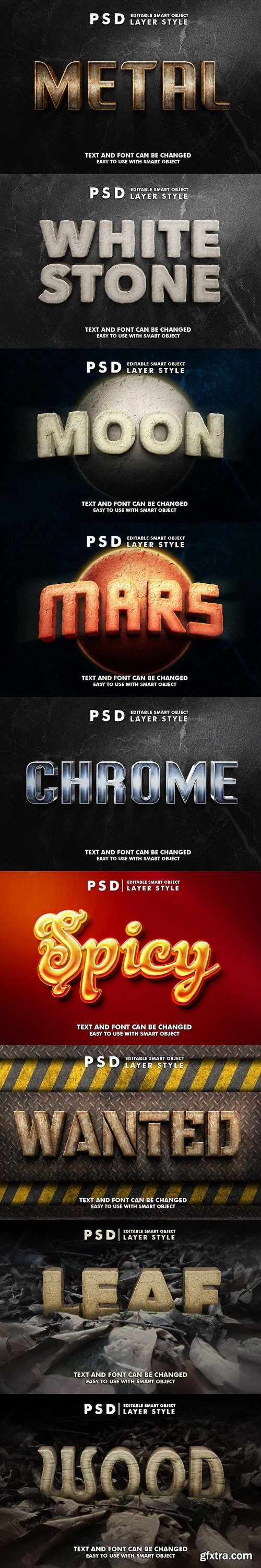 PSD Editable Text Effects