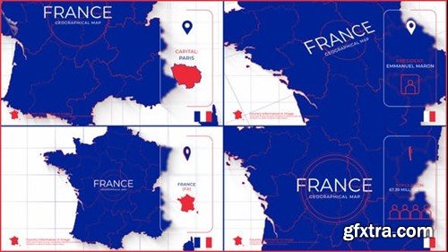 Videohive France Map Promo 39461592