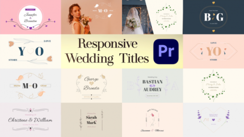 Videohive - Wedding Responsive Titles For Premiere Pro - 39457509