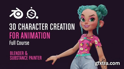 Gumroad – 3D Character Creation for animation in Blender & Substance Painter