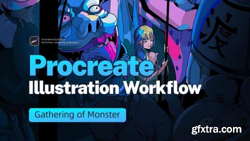 Wingfox – Procreate Illustration Workflow - Gathering of Monster
