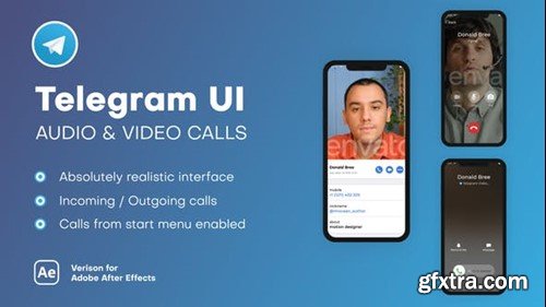 Videohive Telegram UI - Audio & Video Calls 38541058