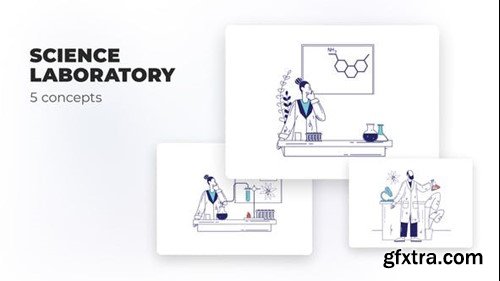 Videohive Science laboratory - Flat concepts 39473123