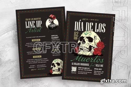 Day of the Dead Flyer Template QGVTMS4