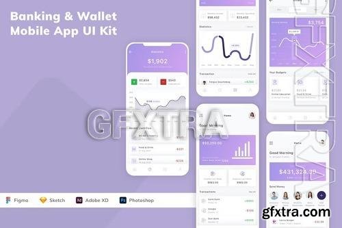 Banking & Wallet Mobile App UI Kit VAMJKEQ