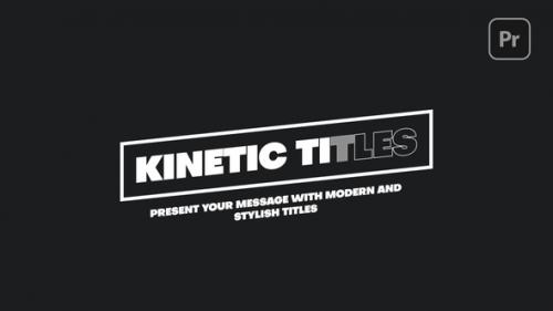 Videohive - Kinetic Titles for Premiere Pro - 39461725