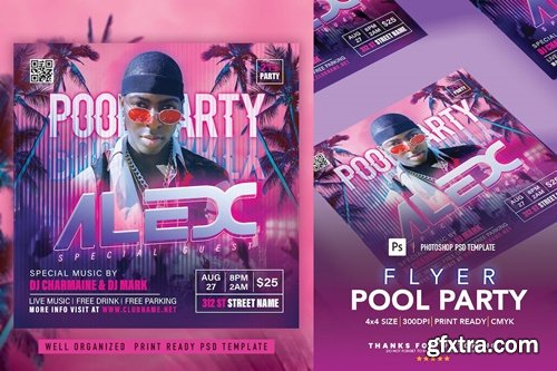 Pool Party Flyer FCKRPU9