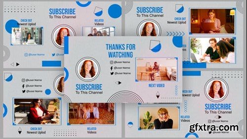Videohive Online Work Youtube End Screen Template 39516476