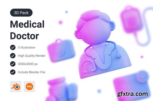 Medical & Doctor 3D Illustration AVPN38F