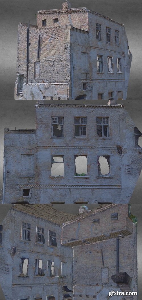 Neglected Soviet Building 3D Model