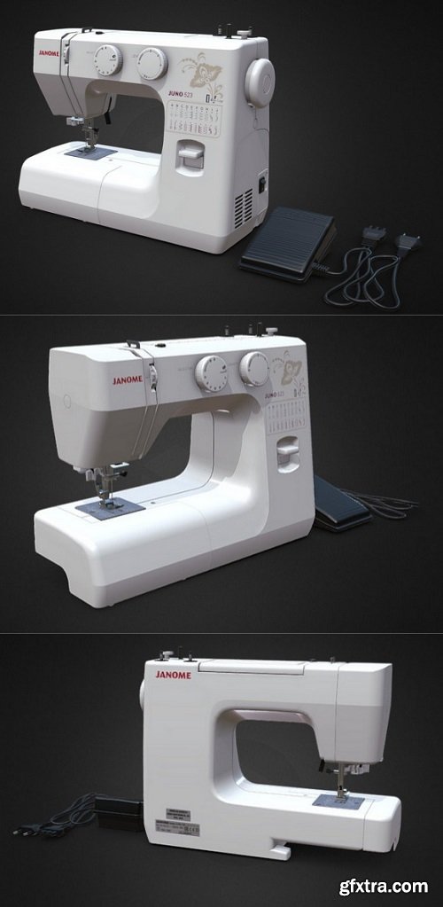 Sewing machine Janome Juno 523 3D Model