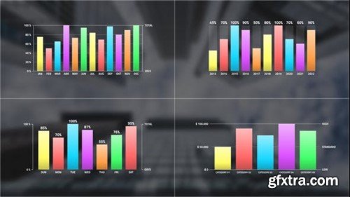 Videohive Vertical Bar Infographic 39523603