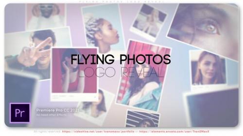 Videohive - Flying Photos Logo Reveal - 39597996