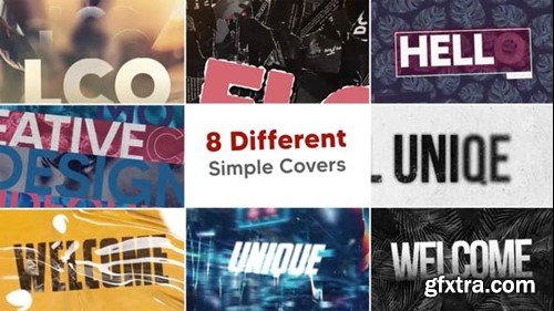 Videohive 8 Different Simple Covers 39523565