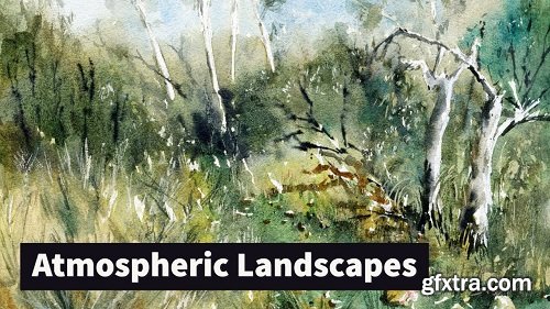 Atmospheric Natural Landscapes in Watercolor