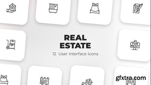 Videohive Real estate - User Interface Icons 39588707