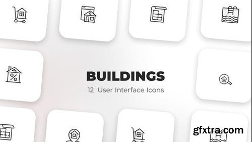 Videohive Buildings - User Interface Icons 39587360