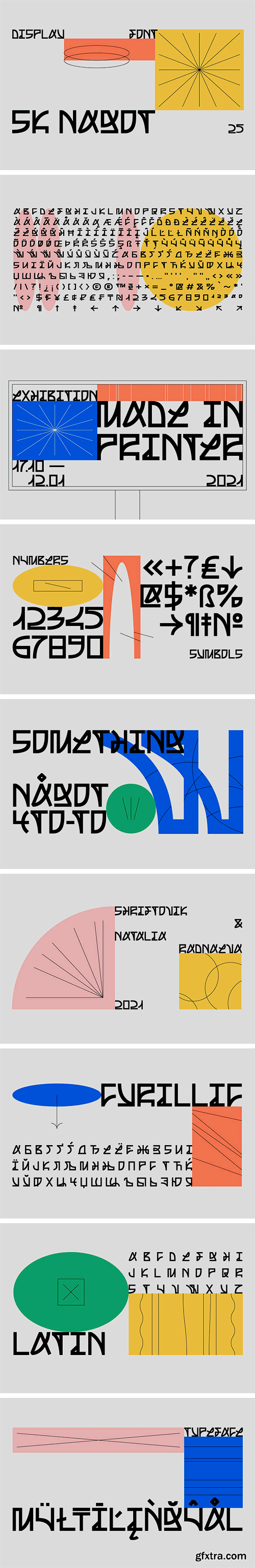 SK Nagot - Modern Decorative Font