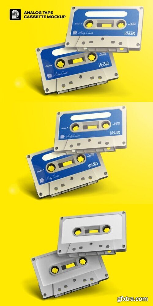 CreativeMarket - Analog Tape Cassette Mockup 7518967