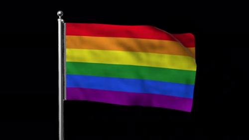 Videohive - Flag of LGBT With Alpha Channel - 39603146