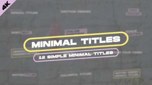 Videohive - Minimal Titles | Premiere Pro - 39474187
