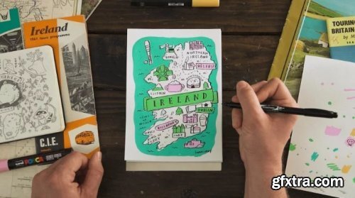Sketchbook Illustration: Draw a Personal, Colorful Travel Map
