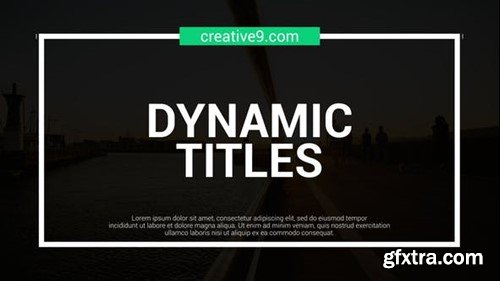 Videohive Dynamic Line Titles 39634659