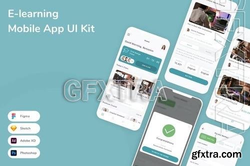 E-learning Mobile App UI Kit 9S8ELKR