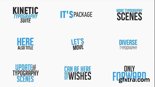 Videohive Kinetic Typography Suite 14844467