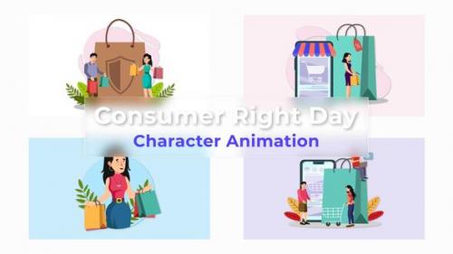 Videohive - Consumer Right Day Premiere Pro Character Animation Scene - 39671946