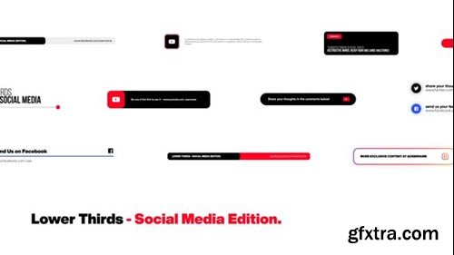 Videohive Lower Thirds - Social Media Edition 39637254