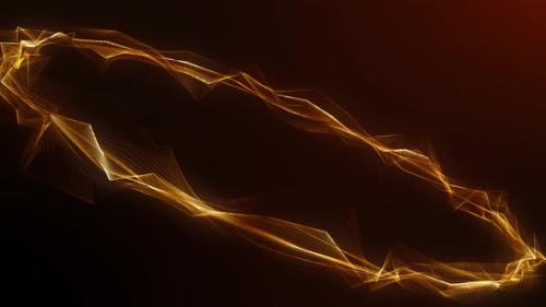 Videohive - Animation Glow Circle Waves Line Background - 39641824